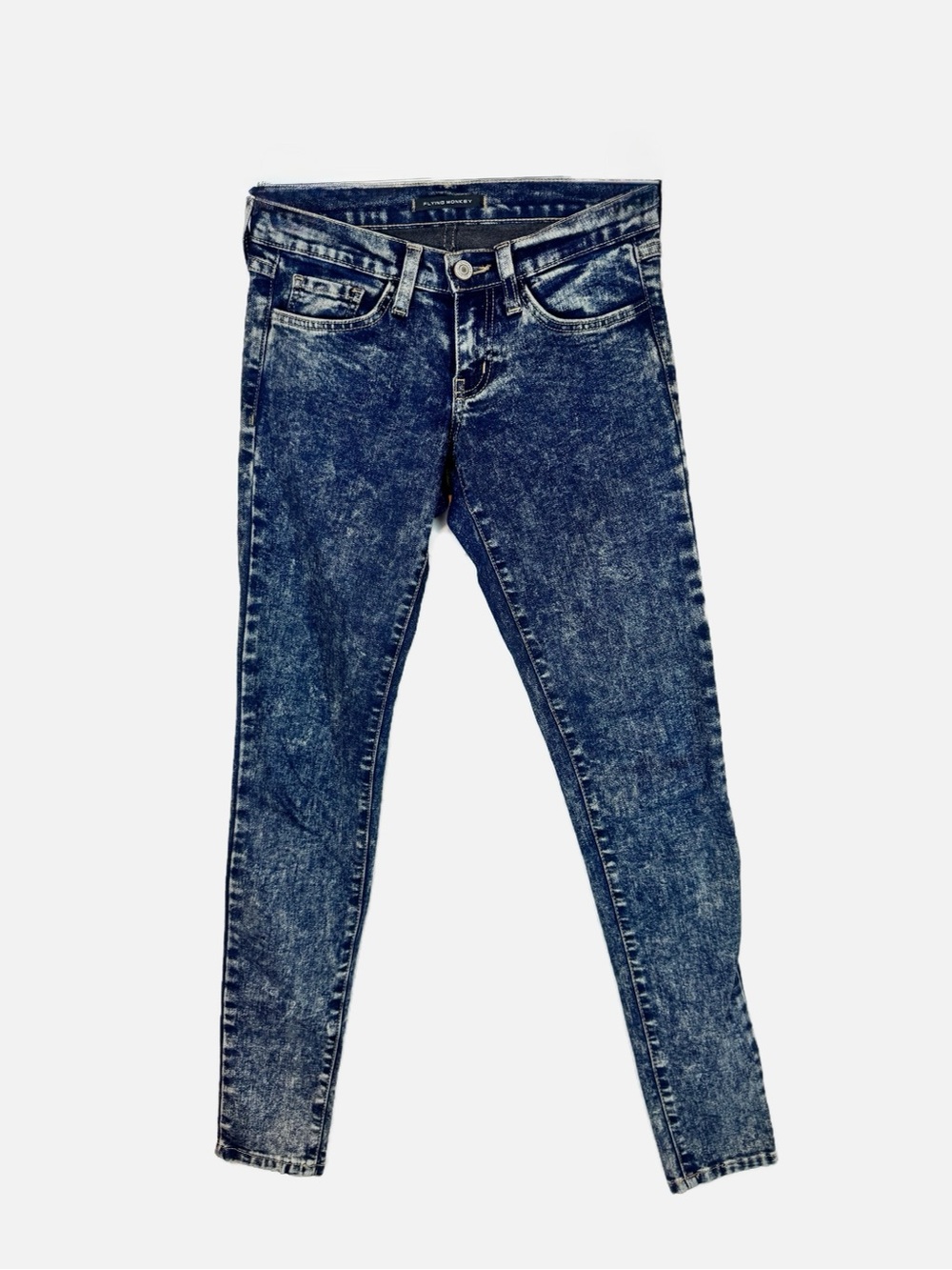 Flying Monkey | Low Rise Acid Wash Skinny Jean, 25
